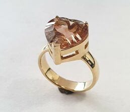 ЖЕНСКОЕ КОЛЬЦО С НАТУРАЛЬНЫМ ЦИТРИНОМ
